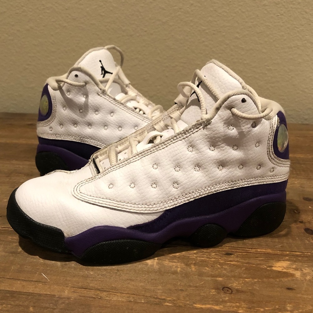 AIR JORDAN RETRO 13 "LAKERS" - Size 2Y